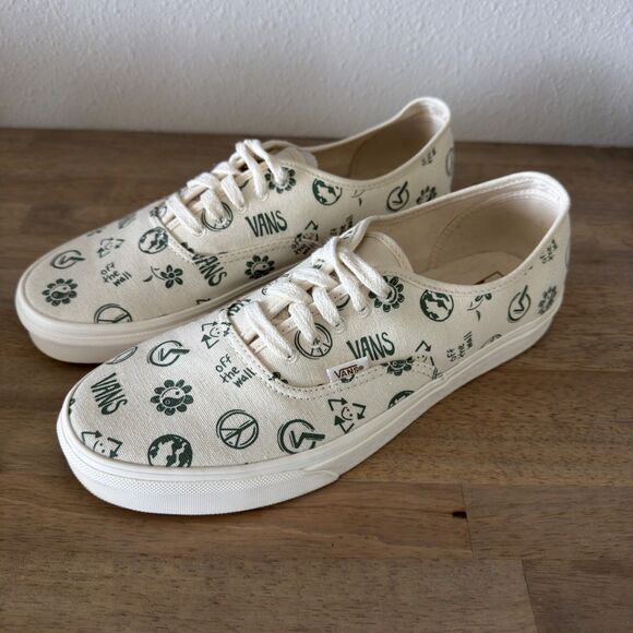VANS Eco Theory In Our Hands Canvas Sneakers Shoes Mens 10.5 Women's 12 White - Picture 4 of 9
